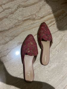 Embroidered Flats &amp; Sandals