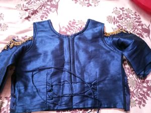 Navy Blue Blouse