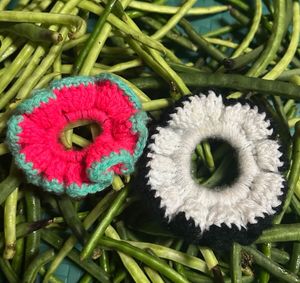 Crochet Hair Ties - Set of Two