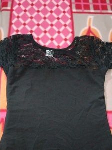 Elegant Black Lace Top