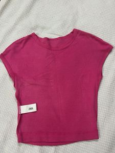 Zara Hot Pink Casual Top