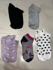 Miniso Women Socks (Combo of 5)