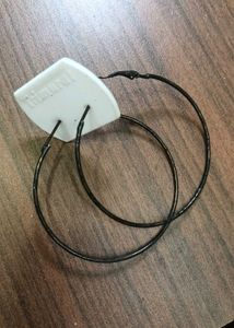 Black Hoop Earrings