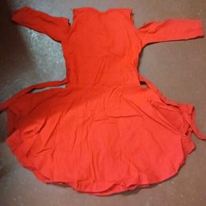 Red Cold Shoulder Dress