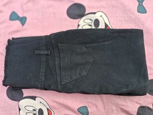High Waist Black Jeans