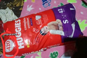2 Packs Of Huggies Pants With 3 Diapers Free