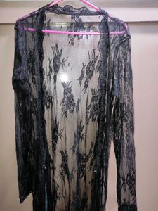 Lace Black Robe