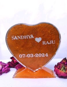 ✨ double Sided Mini Resin Photo Heart Decor✨