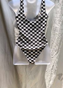 I. Checkered Bodysuit