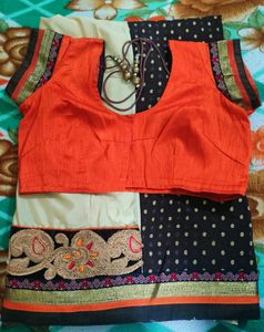 Chanderi Silk Saree With Blouse