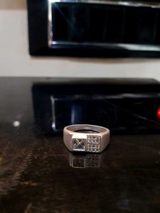 Diamond Ring Pure Silver