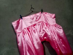 Pink Satin Salwar Suit