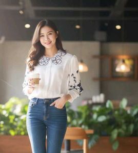 Elegant White Embroidered Top