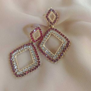 Earrings Red and Elegent