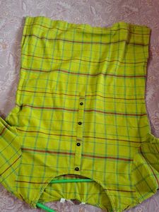 Checkered Green Kurta