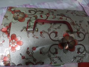 Floral Jewelry Box with Combination Lock
