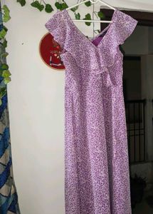 Floral Purple Maxi Dress