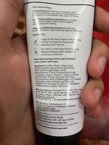 Deconstruct Sunscreen