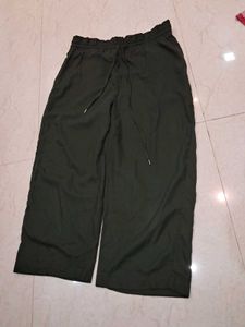 Olive Green Wide Leg Pants