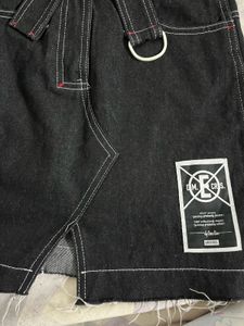 Black Denim Skirt