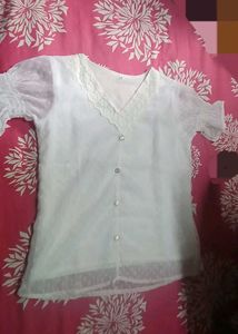 elegant women white top