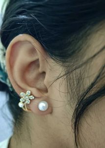 Pearl Flower Earrings