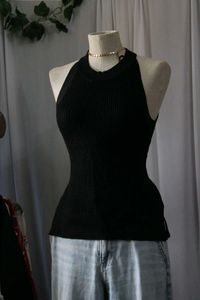 Black Halter Top
