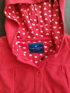 Red Hooded Jacket - Size Unknown
