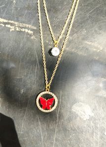 Butterfly Double Layer Chain (Red)