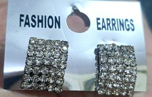 Sparkling Square Studs