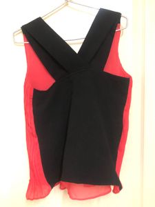 Red Crossbody Top
