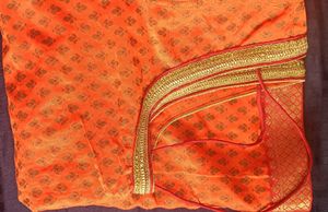 Ethnic Orange Printed Top