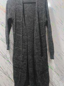 Cozy Gray Knit Cardigan