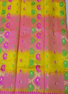 Soft Ikkat Jamdani Saree