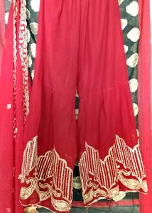 Pakistani Suit&amp; Shararawith Long Dhuppata