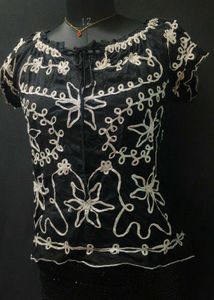 Embroidered Floral Top