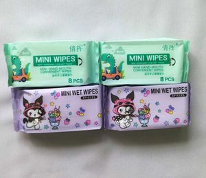 4 Cute Mini Wet Wipes💜🩵