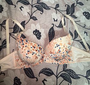 Floral Print Bra wired