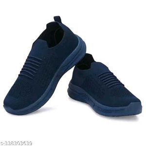 Comfortable Navy Blue Slip-On Shoes