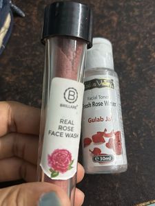 Real  Rose Powder Face Wash &amp;Rose Water