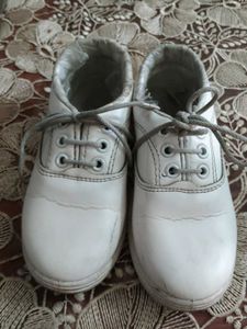 White Lace-Up Shoes