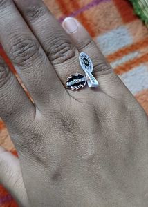 Sparkling Silver Ring Set