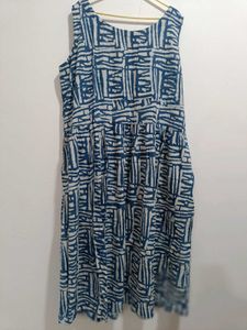 Indigo Print Dress