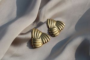 Elegant Gold Plated Knot Design Earrings