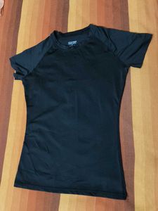 Xexymix Women Black Sporty Tshirt