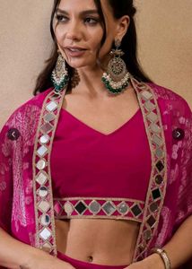 V neck CropTop Mabish By Sonal Jain Dress