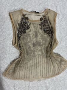 Y2k Beaded top