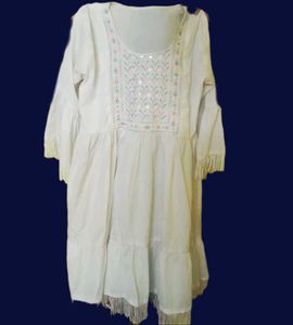 White Embroidered Dress