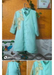 Purple Embroidered Kurti
