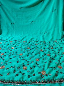 Fine Georgette Saree With Blouse